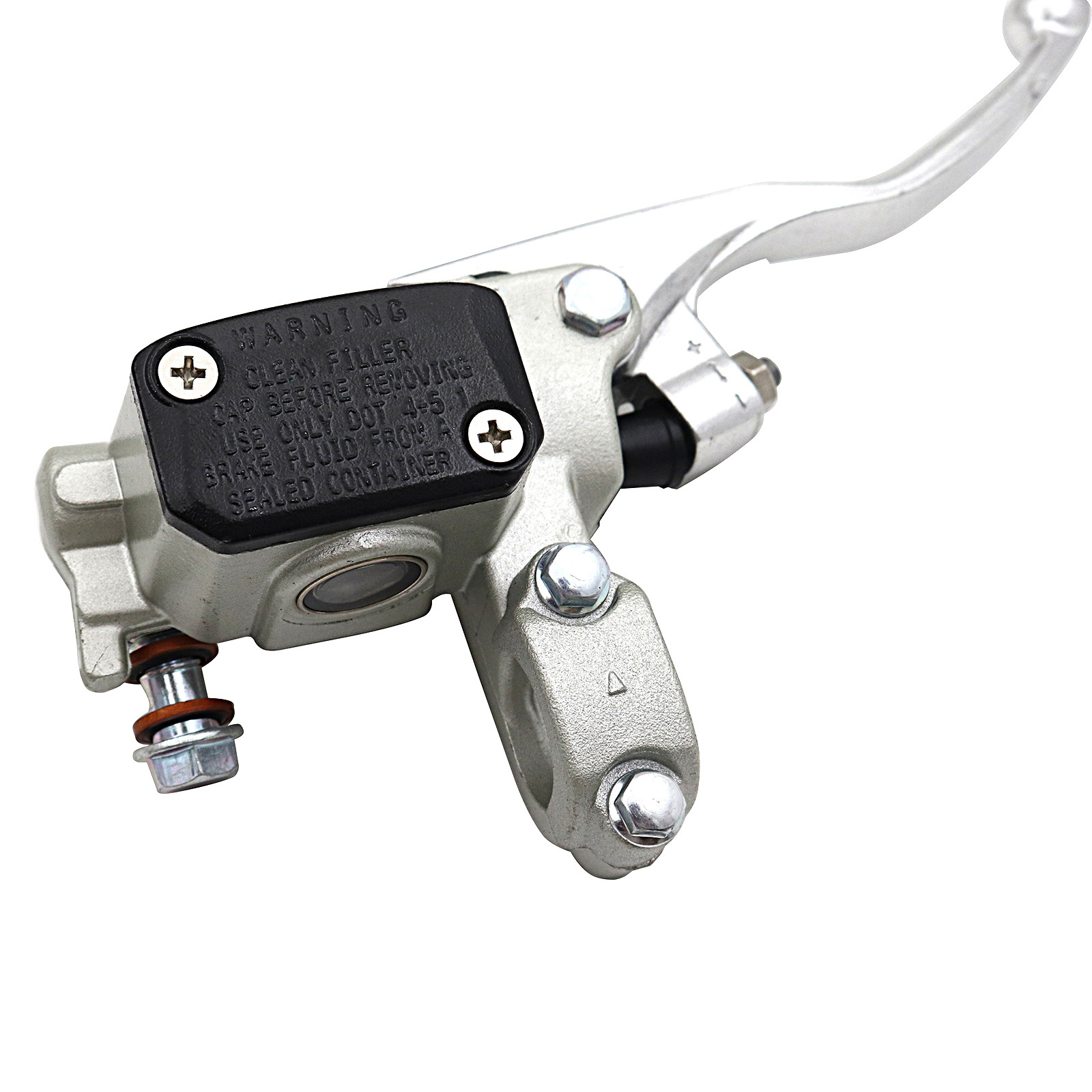 Off-Road Motorcycle Accessories Ktm Silver-White Front Disc Brake Pump with Folding Handle Hydraulic Brake Pump