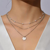 Fashionable necklace from pearl, trend accessory, European style, simple and elegant design