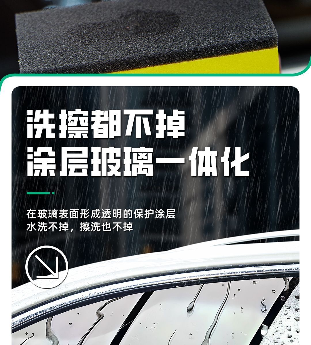 Kolchi Car Glass Coating Liquid Rain Repellent for Windshields and Rearview Mirrors, Super Water-Repellent Protective Glass Rain Guard