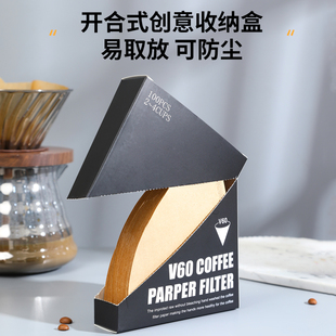 ♔ Coffee Filter Paper Fan-Shaped Coffee Powder Filter Paper Hand-Brewed Coffee Machine V60 Filter Cup Drip American Cone Filter