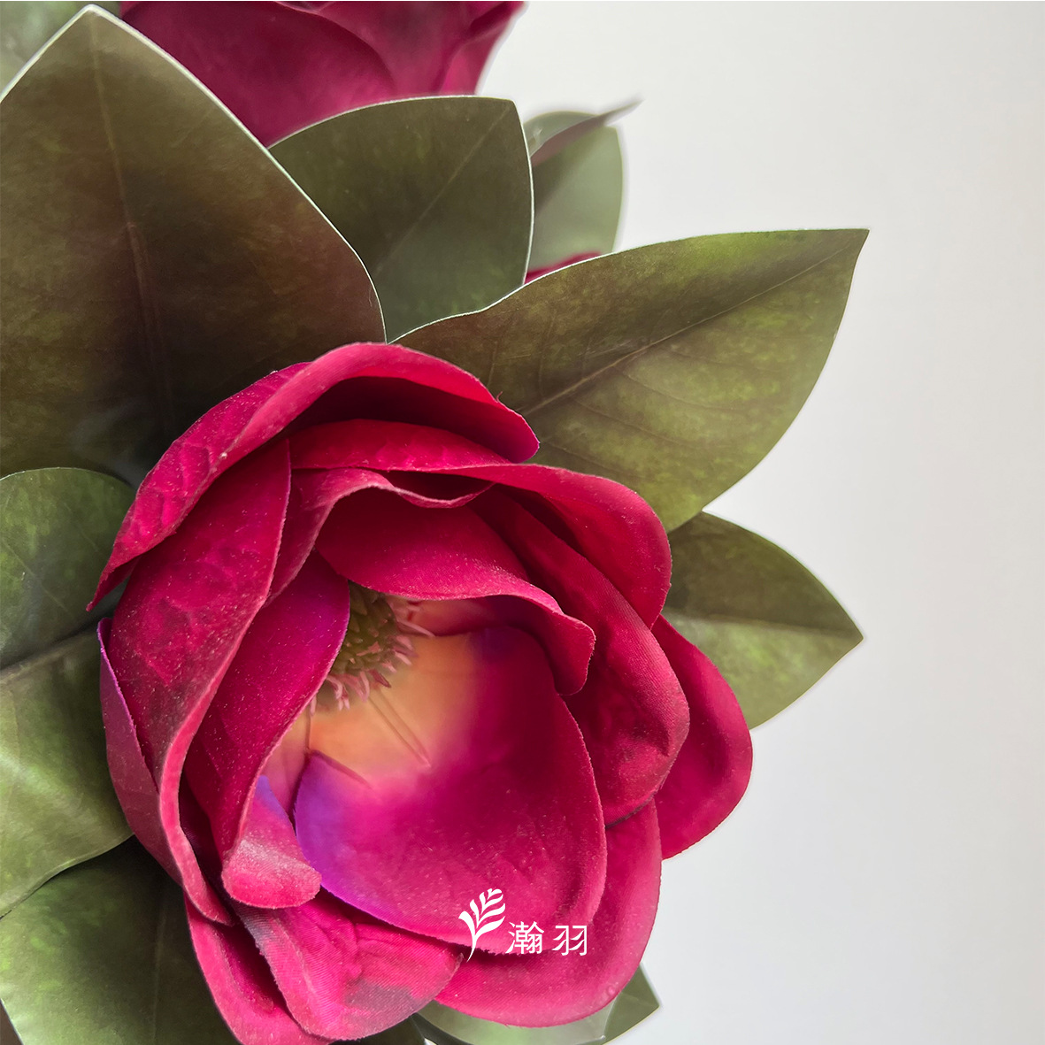 Gran rama de precio 3 cabezas sensación de mano Hangzhou flor de imitación magnolia vestido para el hogar accesorios de fotografía ramo de mesa de boda