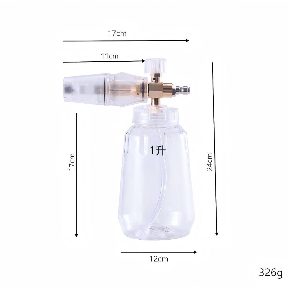 No. 2 aluminum transparent high-pressure PA foam sprayer, designed for car washing, with a large capacity and fan-shaped foam