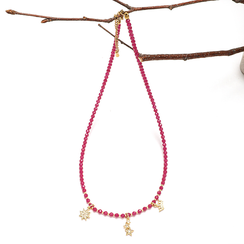 20g Weight Necklace Classification 1 Piece Quantity Travel Occasion Alloy, Agate Material Heart Shape Pattern Women's Gender Beaded Design Ethnic Style, Bohemian Style Ethnic Style Bohemian Heart Shape Alloy Agate Necklace In Bulk 27