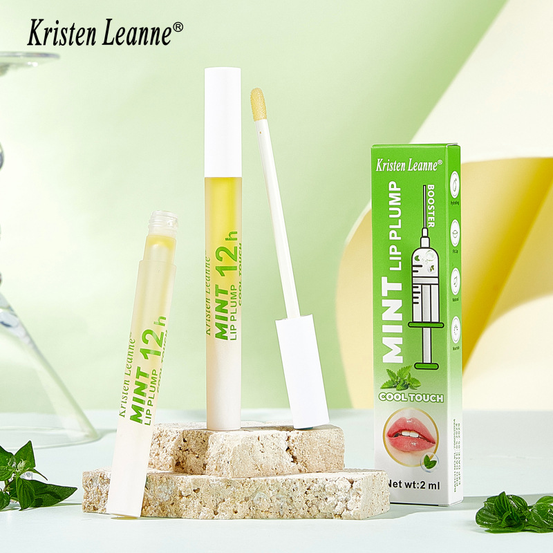 Aceite labial de larga duración Black Technology de KRISTEN LEANNE con efecto refrescante y transparencia de menta Duddy Lips_voghion.com