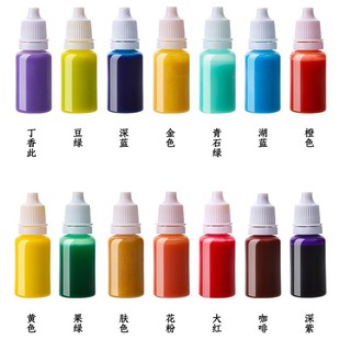 Wholesale DIY Paint Fan Lacquer Pigment Floating Paint Fan Pigment Water Rubbing Round Fan Lacquer Fan Paint