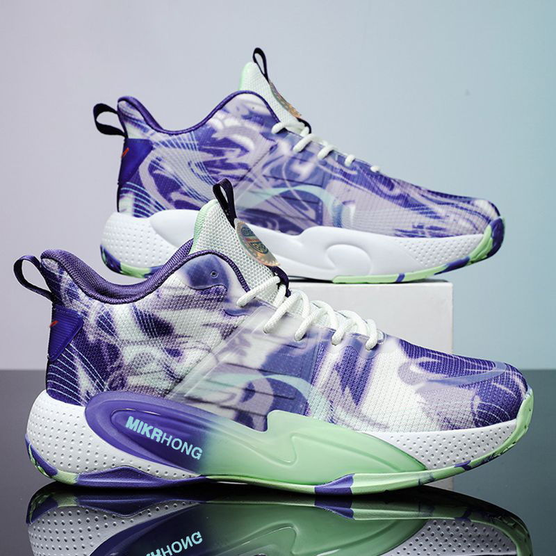 Basket-ball sports de plein air jeunes crampons, surface en maille respirante m, chaussures de mode graffiti à la mode haut de gamme pour_voghion.com