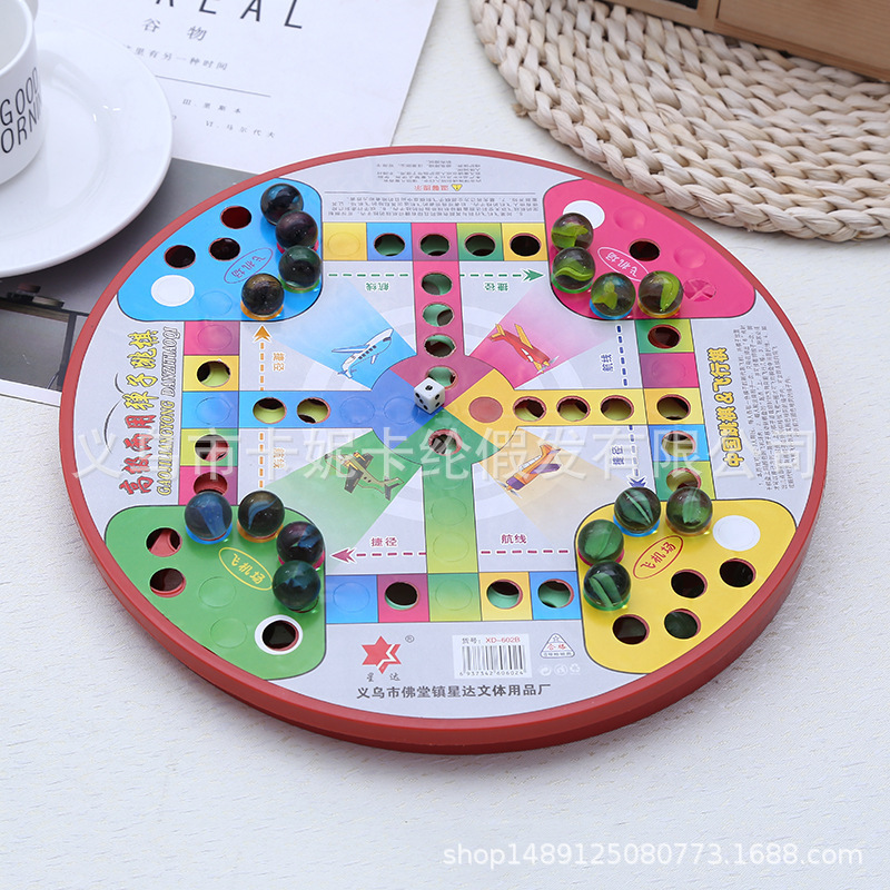 NEWLOOK bola de vidrio damas de ajedrez volador 2 en 1 tablero de ajedrez multifuncional