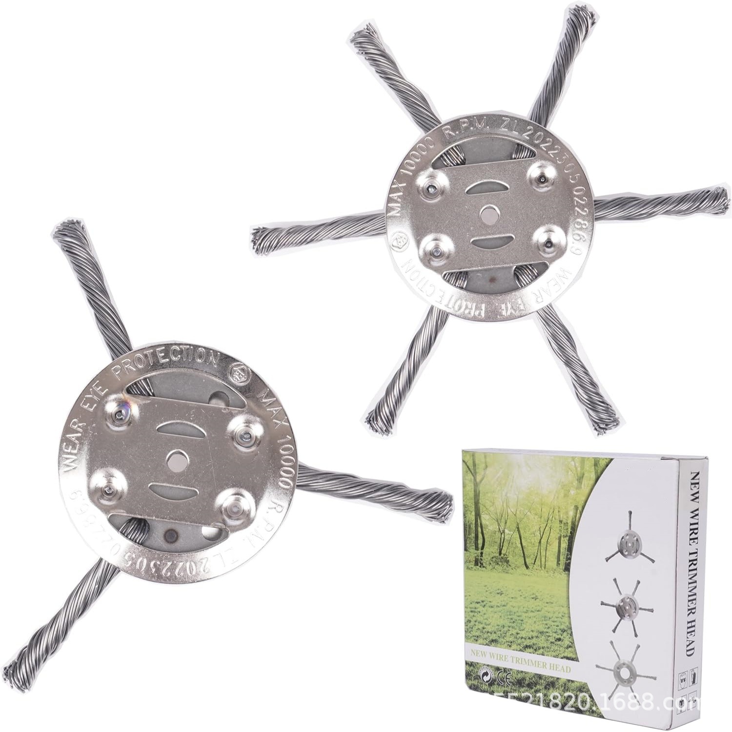 Lawn mower steel wire weeding blade 6inch grass cutting head weeding disc garden accessory blade