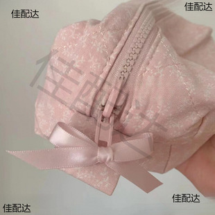 2023 new bm girl large capacity pink floral storage bag wash bag cosmetic bag v