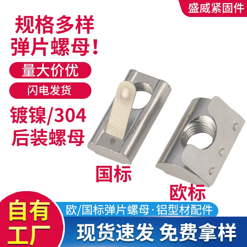 Европейский стандарт алюминиевый профиль шрапнель гайка фитинги 304 из нержавеющей стали национальный стандарт одноточечного шрапнель 20-30-40-45