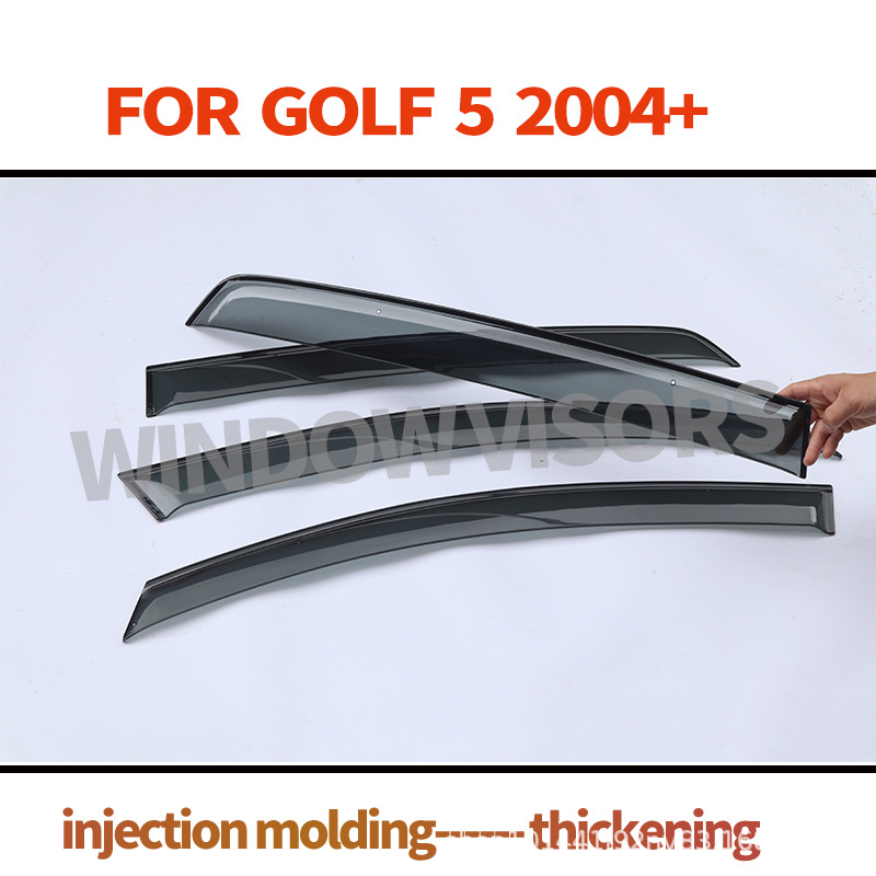 Cross-Border Export Suitable for Volkswagen Golf 5 Rain Shield Golf5 Mk5 2004+ Car Window Rain Eyebrow Rain Shield