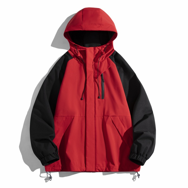 Men's Clothing mountain jacket for men and women couples spring and autumn hooded jacket windproof and waterproof soft shell jacket trendy_voghion.com