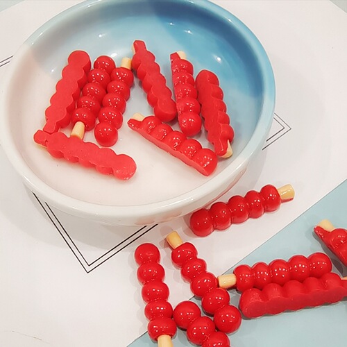 Resin candied haws doll house cartoon New Year accessories DIY homemade handmade mobile phone case material package hair clip head rope