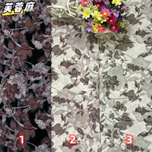 爆款芙蓉麻雪纺印花面料童装女装国风连衣裙服装长短裙裤上衣布料