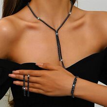 ŷ����ˮ���ʯ������������������׹������Wedding Necklace Set