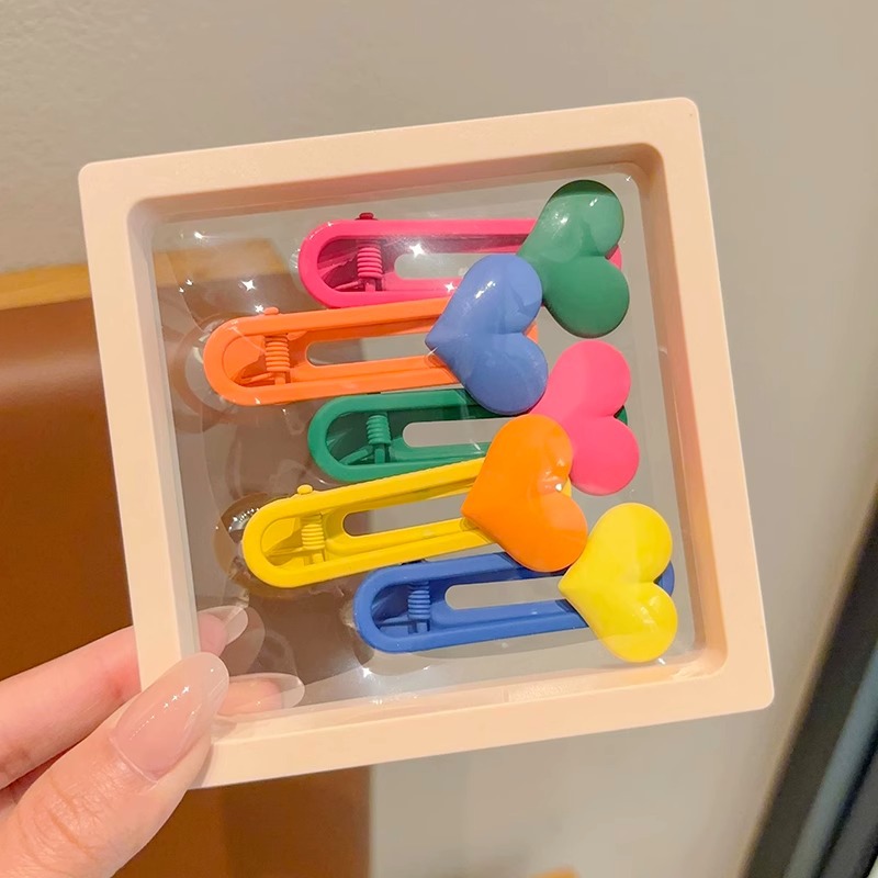 La dopamina color horquilla para niños niñas bebé lindo pelo roto flequillo clip frente clip lateral tocado