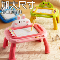 子供用お絵かきボード 磁気式ベビーお絵かきボードテーブル 赤ちゃん用カラフルな書き込みボード 磁気式落書きボード 消せる 家庭用 卸売
