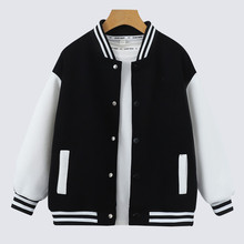 女大童装春秋款外套洋气棒球服外套女孩大儿童运动秋装宽松上衣服