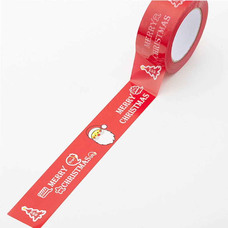 Navidad especial rojo Santa Claus naranja rojo árbol de Navidad Linda cinta de dibujos animados cinta de oficina al por mayor