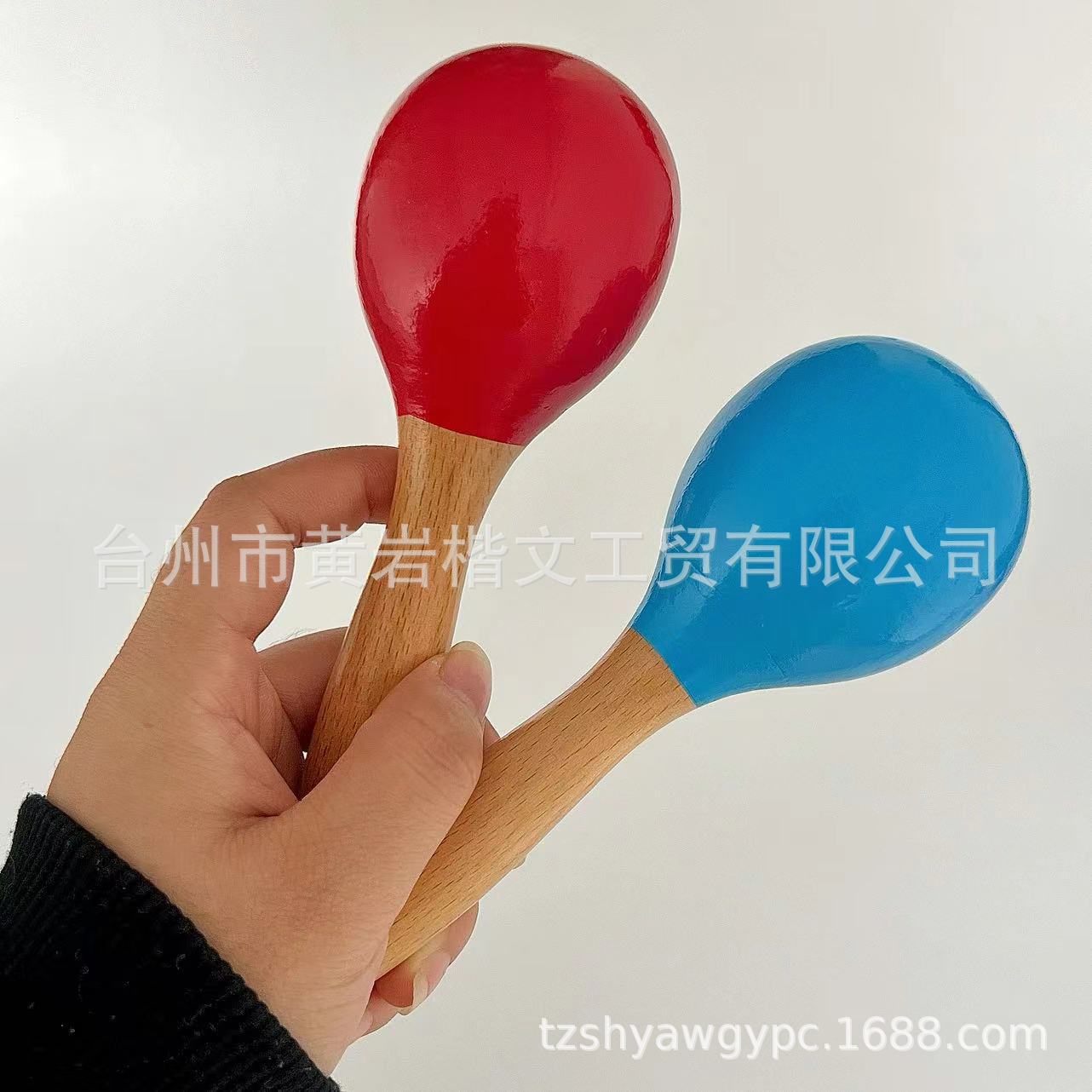 Instrumento musical de Orff Bola de arena de madera de haya martillo de arena grande agarrar y perseguir bebé recién nacido bebé juguete lote image 3