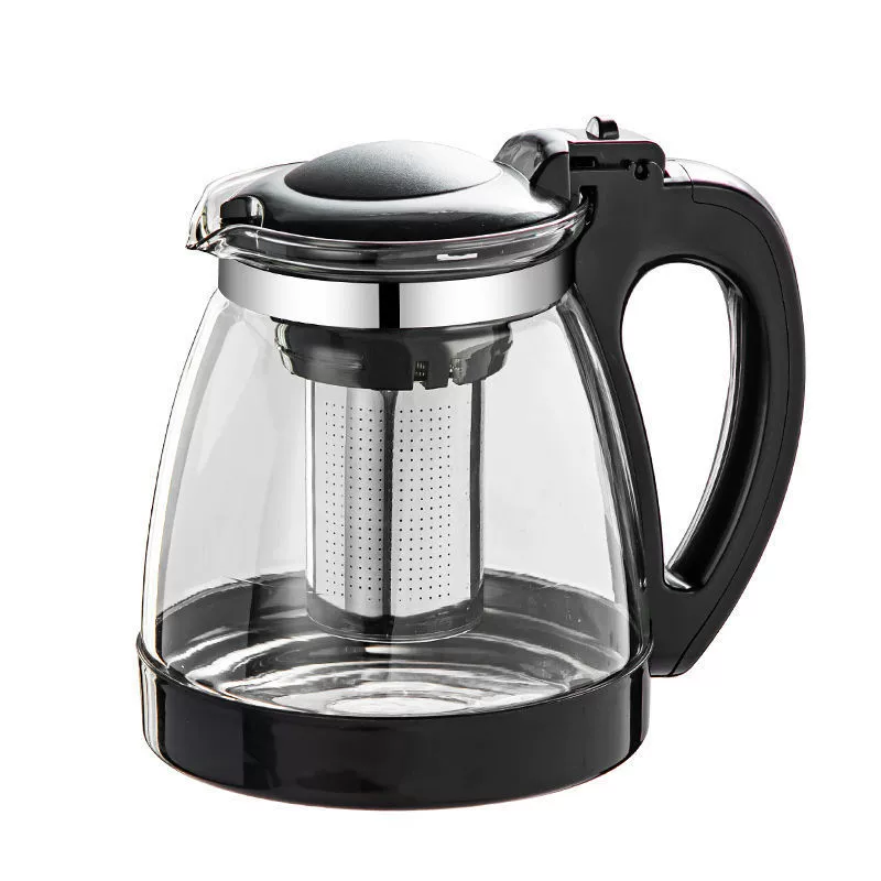 Explosion-proof glass teapot, big filter, flavored tea, tea set, increased thickness