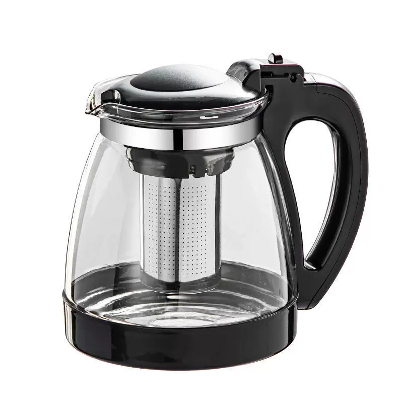 Explosion-proof glass teapot, big filter, flavored tea, tea set, increased thickness