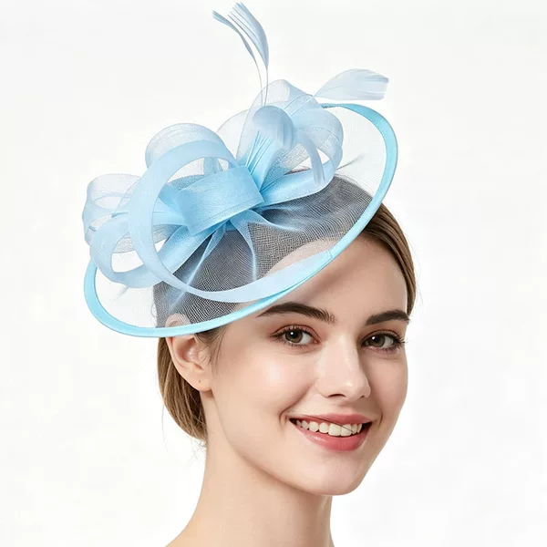 Amazon Best-Selling Bridal Tea Party Vintage Feather Mesh Headpiece Kentucky Derby Horse Racing Festival Hair Accessory