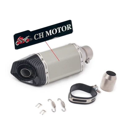 Manufacturer's Small Hexagonal Exhaust Pipe Exhaust pipe - b-short-hexagonal-round-tail-silver