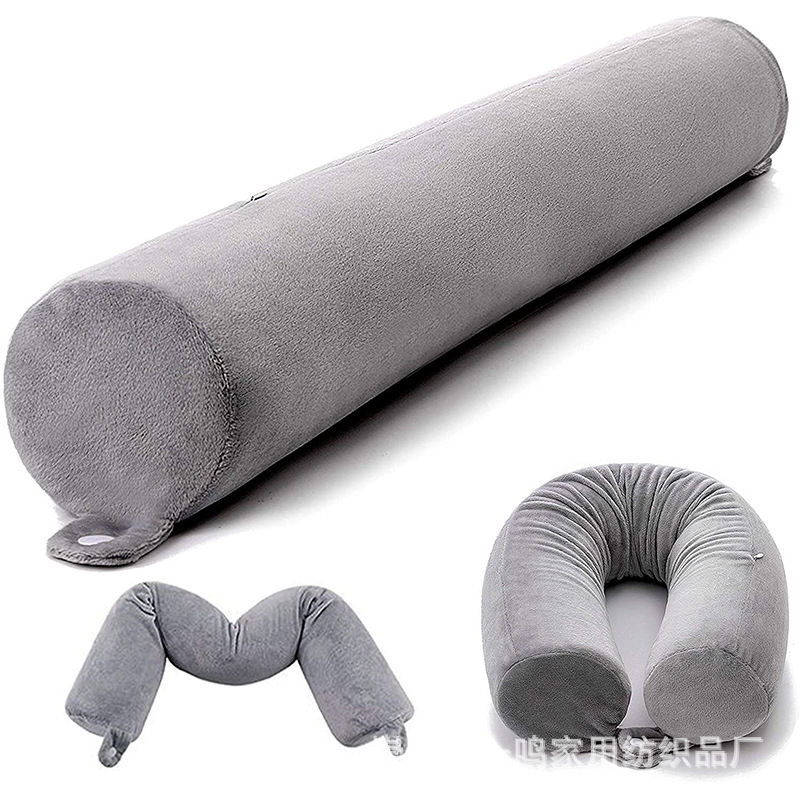 Cross-border memory foam leg pillow multifunctional slow rebound cylindrical leg pillow waist pillow pregnant women waist pillow pillow wholesale