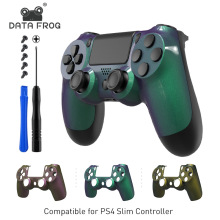 适用PS4 slim手柄改装壳JDM 040/050/055个性创意维修变色龙面盖