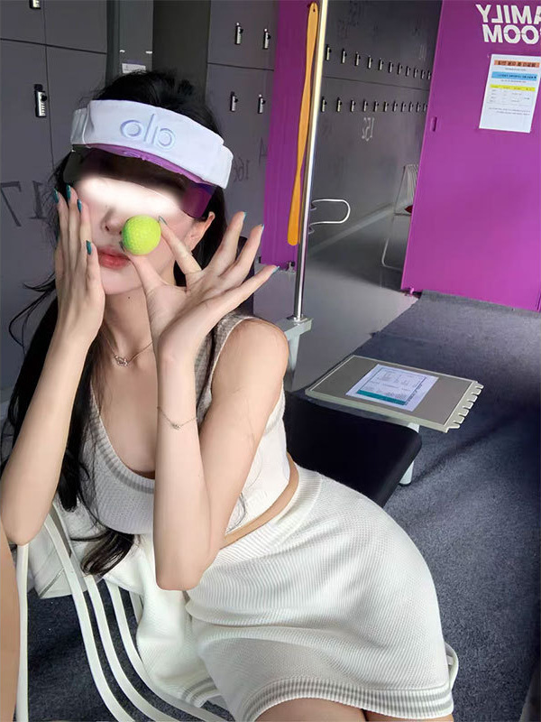 woppei 早秋通勤时髦高级感休闲显瘦百搭运动系吊带外套针织套装|undefined