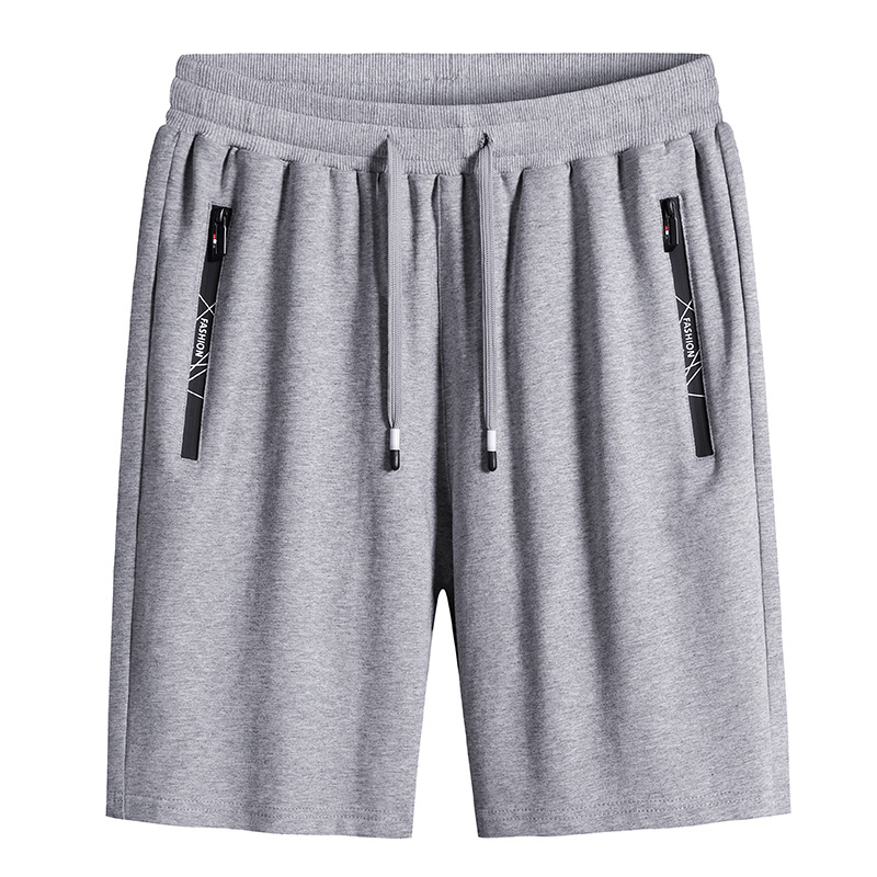 Pantalones cortos recortados de los hombres pantalones cortos de verano sueltos Pantalones deportivos casuales en casa más tamaño pantalones cortos de playa de punto pantalones medios