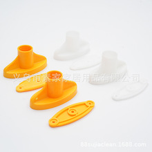 工厂拖把配件塑料件加工定制注塑棉纱圆头拖把替换头拼接杆堵塞