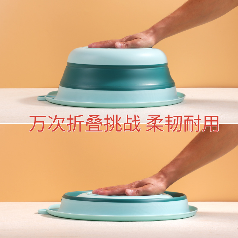 Wholesale Odorless Thick PP Plastic Face Basin, Household Foldable Basin, Portable Hanging Hole Storage, Fast Shipping