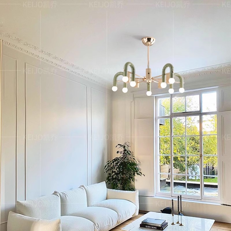 Diseño del dormitorio sensación de crema simple iluminación principal del comedor moderno estilo francés estilo nórdico la personalidad de la lámpara de la sala de estar