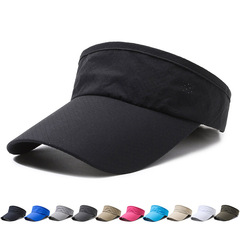 Wholesale sun hats for men and women, leisure sports and travel sun protection hats, summer extended brim breathable Korean style empty top hats