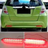 Подходит для Honda второго поколения, подходит 11-13, задний бампер, отражатель, стоп-сигнал JAZZ/GE6/8
