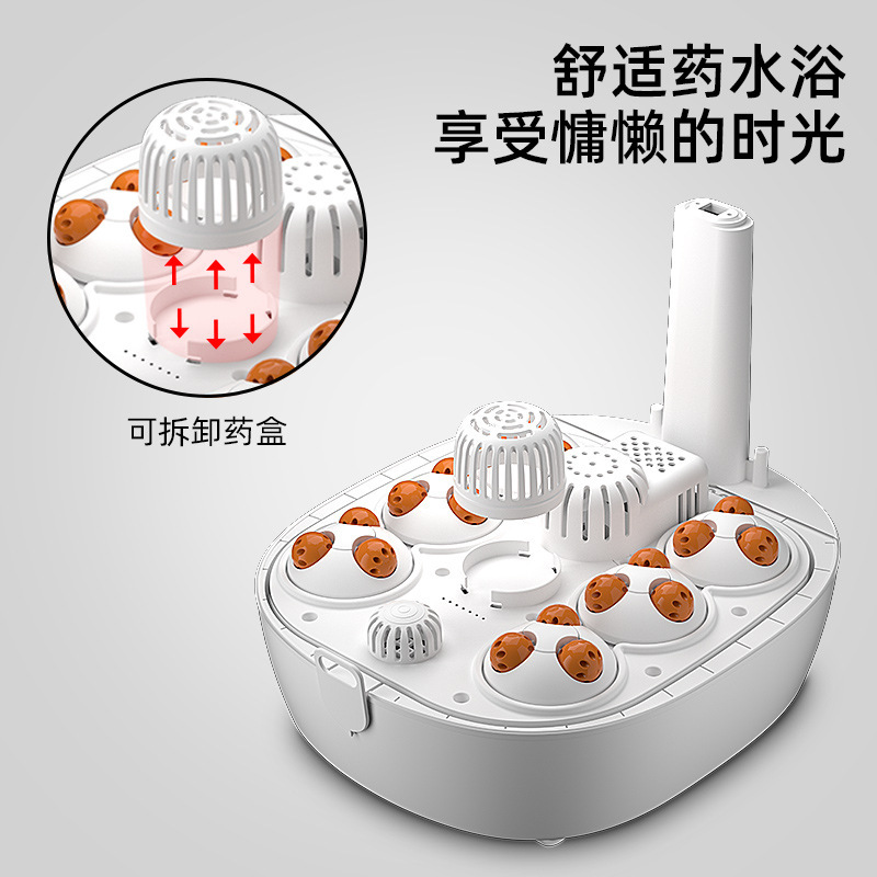 足浴槽折り畳み携帯加熱恒温全自動電動マッサージ家庭用足桶|undefined