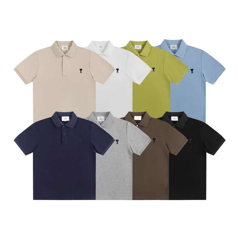 Aimi A26Mi New Black Adc Polo Shirt Solid Color Short-Sleeved Lapel T-Shirt Casual Business Summer Aimi A26Mi New Black Adc Polo Shirt Solid Color Short-Sleeved Lapel T-Shirt Casual Business Summer