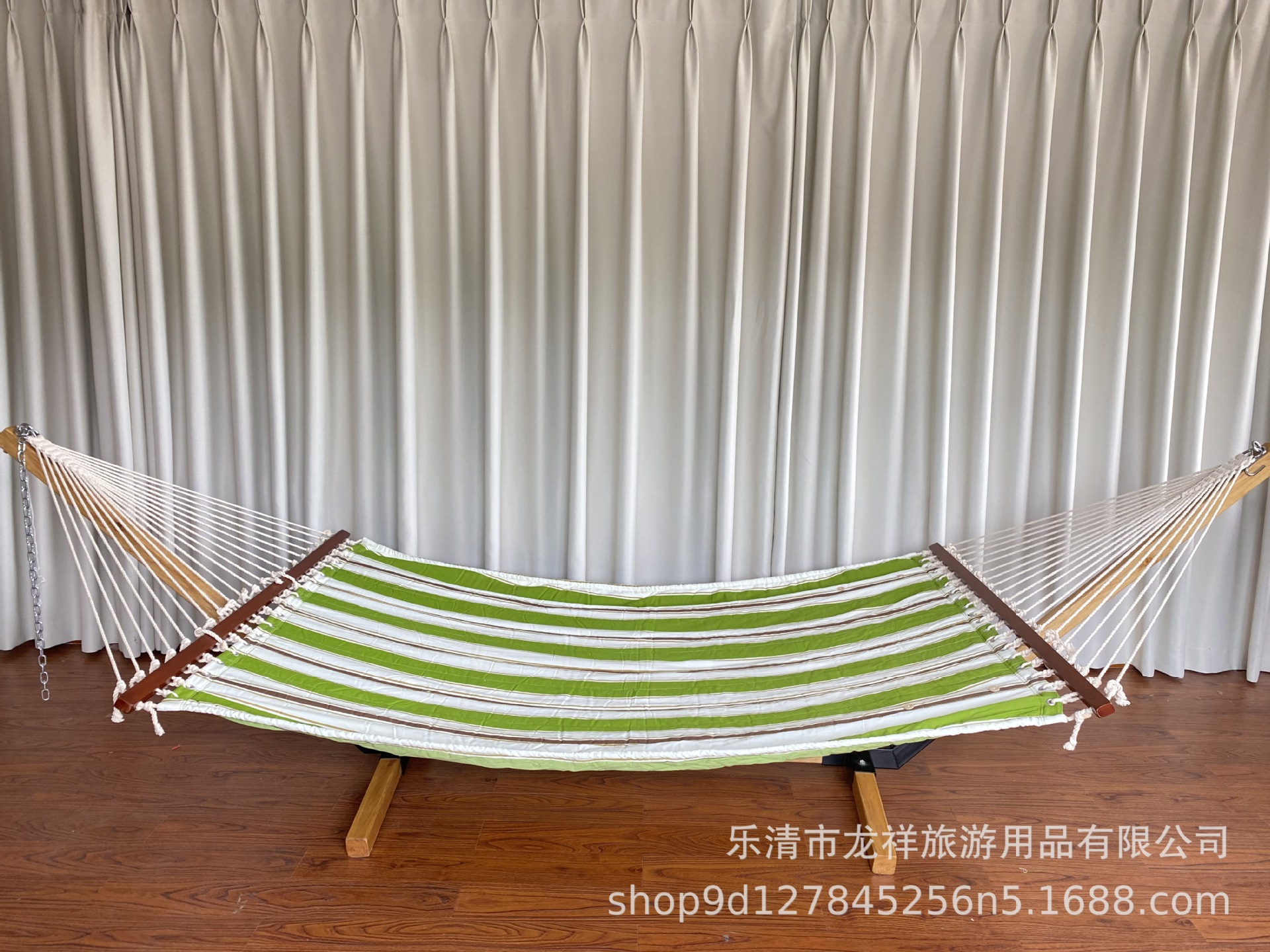 200*140cm 녹색 흰색 갈색 줄무늬