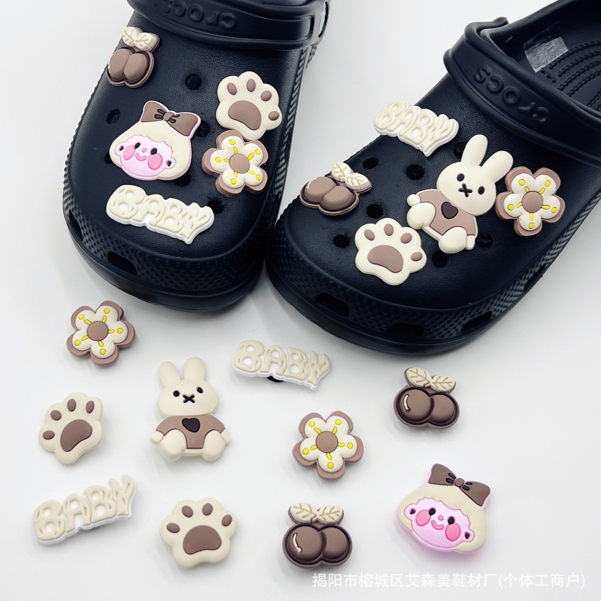 Estrellas plateadas ajuste agujero agujero perdido zapatos decorativos accesorios DIY extraíbles accesorios de flores hebillas de zapatos accesorios tridimensionales