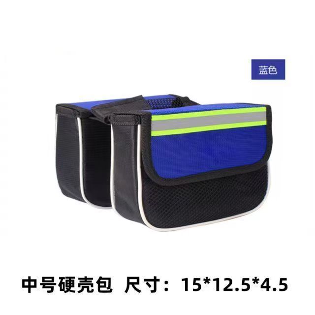 Bolsa de vigas de bicicleta de alta capacidad de bicicleta de montaña bolsa de vigas delanteras bolsa de silla bolsa de teléfono celular impermeable accesorios de equipo de ciclismo