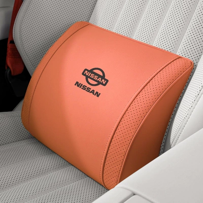 Teana, X-Trail, Qashqai, Tiida, Neck Headrest - small-k-velvet-emma-orange-nissan-lumbar-support-1-piece
