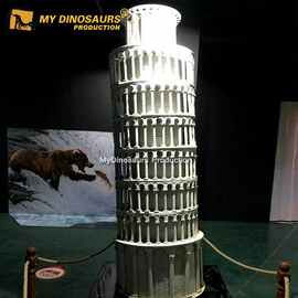 世界知名建筑比萨斜塔生产厂家现货 仿真还原装饰户外玻璃钢摆件