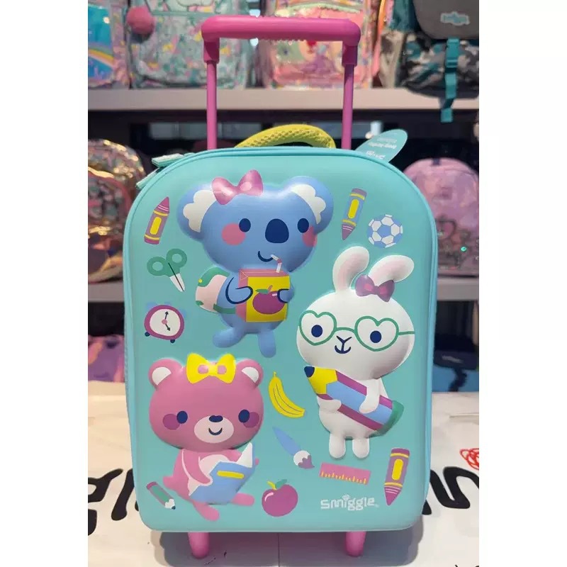 Australia smiggle equipaje para niños súper lindo escuela primaria trolley maleta de viaje caja de almacenamiento para bebé nuevo