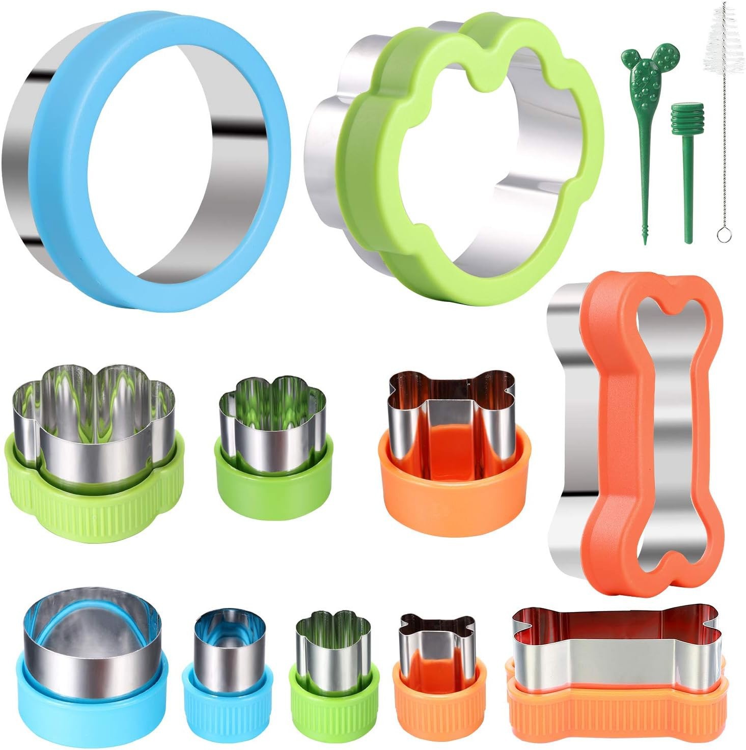 Amazon Bone Cookie Mold Set de acero inoxidable Cartoon Sandwich Molde de herramientas de horneado Factory Wholesale