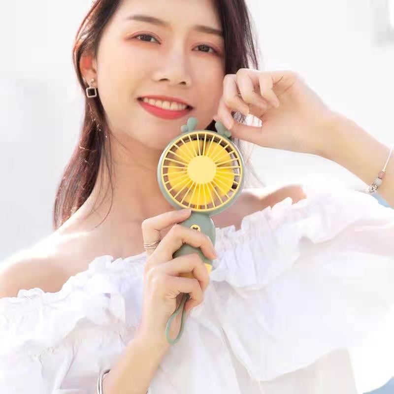 迷你儿童便携式手持小风扇 电动usb可充电卡通可爱手拿小型风扇|ms