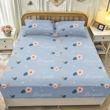 定制床笠防滑透气印花床垫保护罩ins风席梦思床防尘保护套带枕套