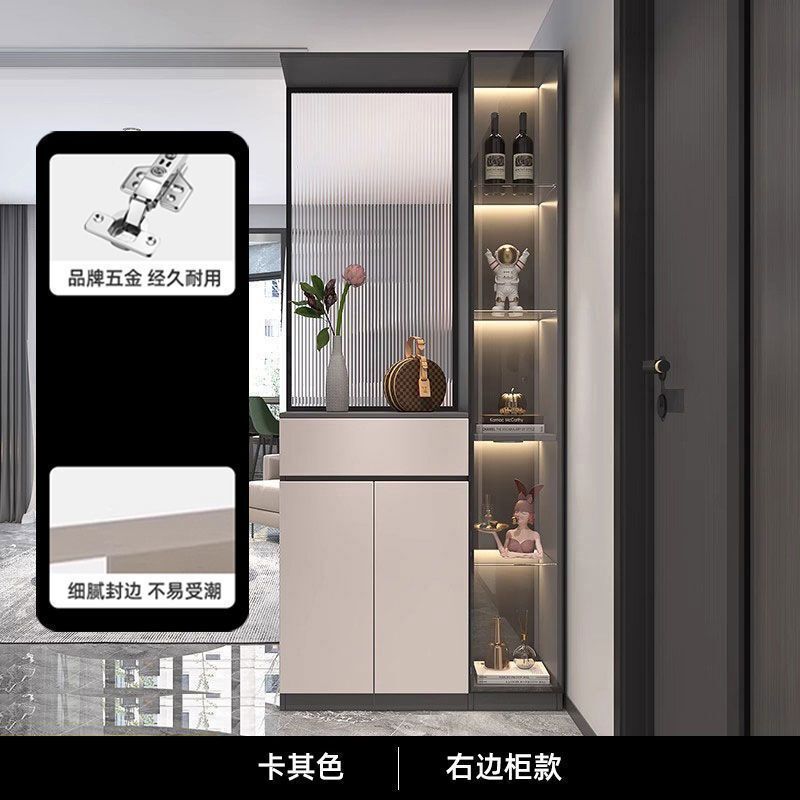 入户玄关柜鞋柜一体靠墙正对门客厅酒柜玻璃门屏风隔断实木玄关柜|undefined