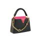 Exquisite Contrasting Color Bucket Bag 2025 New Style Fashionable Color Matching Design Crossbody Handbag Genuine Leather Popular French Style